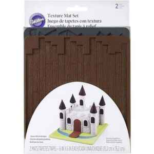 Wilton Tappetino Silicone effetto Pietra e Legno 2 Pz