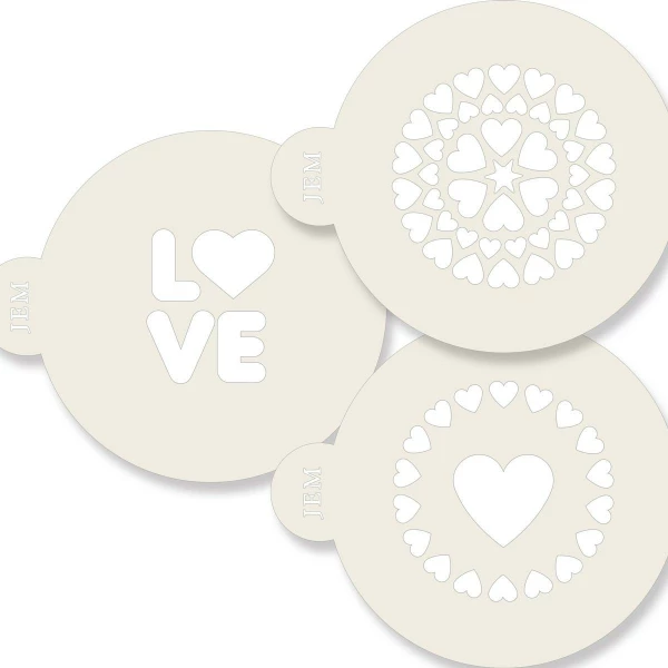 Stencil Love 3 Pz JEM