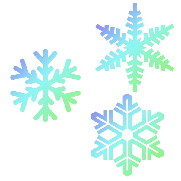 Stencil Fiocchi di Neve 3 Pz JEM
