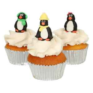 3D Pinguini in Zucchero 3 Pezzi FunCakes