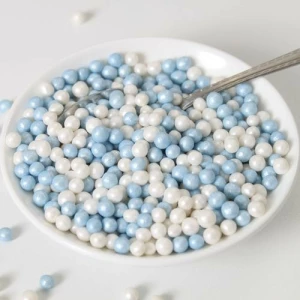 Perle Morbide Bianche - Blu Ø 5 mm 60 g Confezionati da noi