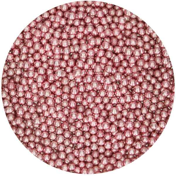 FunCakes Perle Rosa Metallizzate Ø 4 mm 80 g