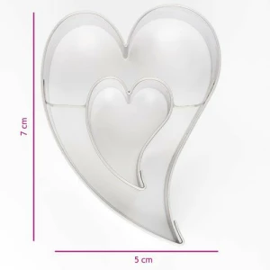 Tagliapasta Cuore nel Cuore 7 cm Cookie Cutter Bach & Koch Manufacturer