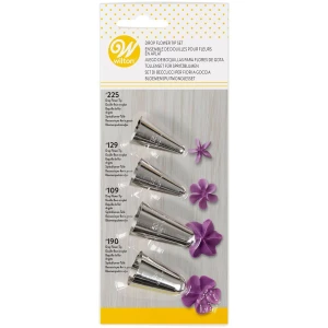 Cornetto - Beccuccio Decorating Fiori 109 - 129 - 190 - 225 Set 4 Pz Wilton