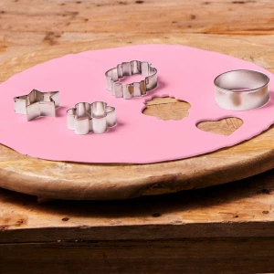 Foglio a Disco Pasta di Zucchero Rosa Senza Glutine 430 g