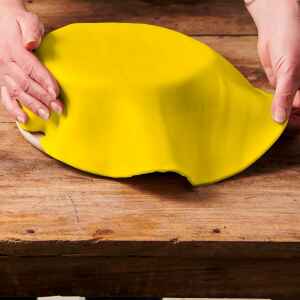 Foglio a Disco Pasta di Zucchero Giallo Senza Glutine 430 g FunCakes