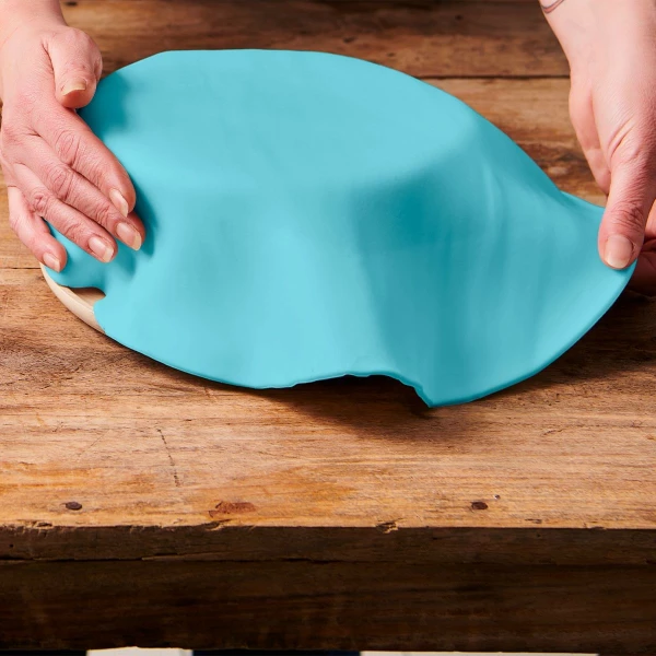 Foglio a Disco Pasta di Zucchero Azzurra Baby Blue Senza Glutine 430 g