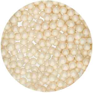 Maxi Perle Lucide Bianche Ø 7 mm 80 Grammi FunCakes