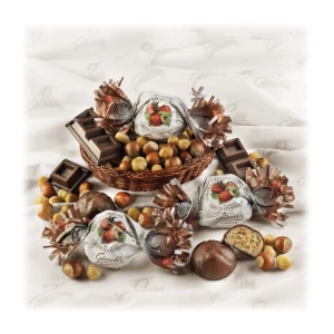 Amaretti alla Nocciola ricoperti di Cioccolato Fondente Senza Glutine (min. 500 g)