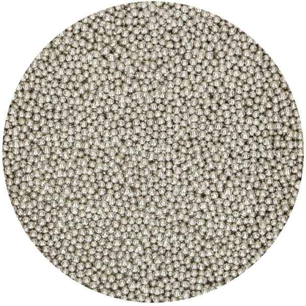 Perline Argento Metallizzate Ø 2 mm 80 g FunCakes