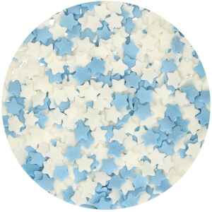 Stelle Bianco e Blu 4 mm 55 g FunCakes