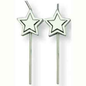 Candeline Stelle Argento 8 Pz PME