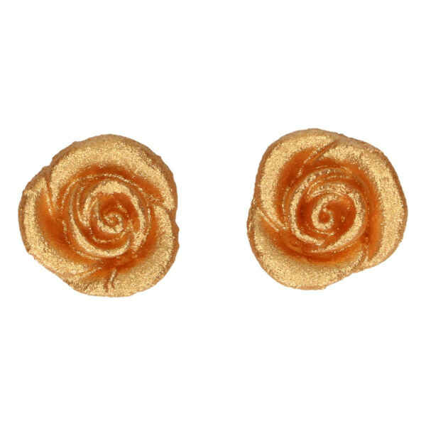 Decorazioni di Marzapane Rose Oro Set 6 FunCakes