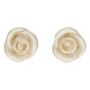 Decorazioni di Marzapane Rose Argento Set 6 FunCakes