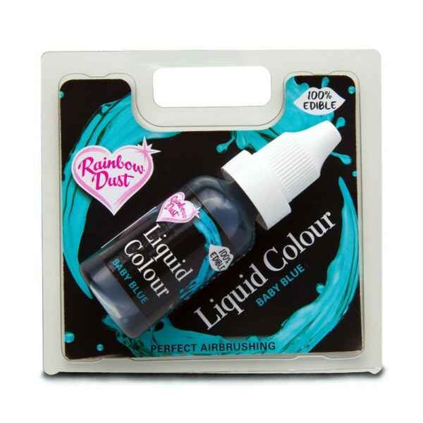 Liquid Colour Airbrush Concentrato Baby Blu 16 ml Rainbow Dust
