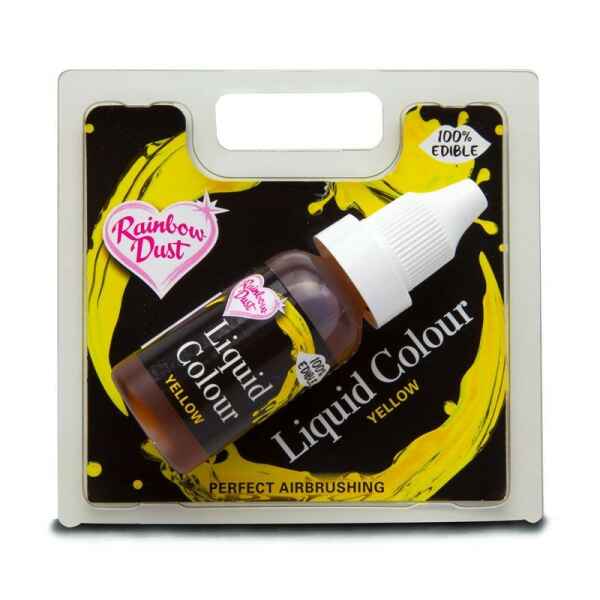 Liquid Colour Airbrush Concentrato Giallo 16 ml Rainbow Dust