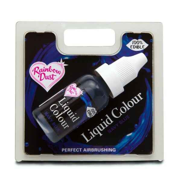 Liquid Colour Airbrush Concentrato Navy Blu 16 ml Rainbow Dust