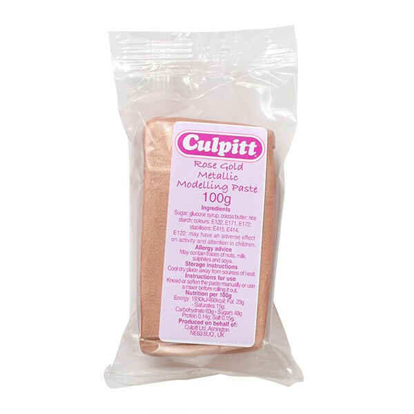 Pasta di Zucchero Modellabile Rose Gold 100 g Culpitt