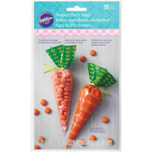 Shaped Treat Sacchetti Carote 15 Pz Wilton