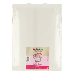 Scatola per Torta Bianca 32 x 32 x 11,5 cm 2 Pz FunCakes