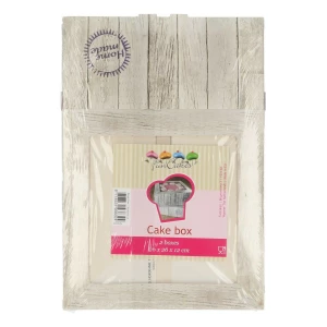 Scatola per Torta Home Made 26 x 26 x 12 cm 2 Pz FunCakes