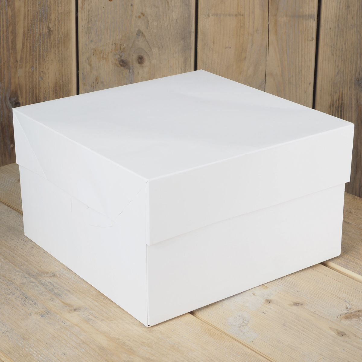 20 x 20 x 15 cm Azucren Scatola per torte Scatola rettangolare Cake Box Bianco 