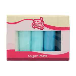 Fondant Multipack Arcobaleno di Blu 5 x 100 g Senza Glutine FunCakes