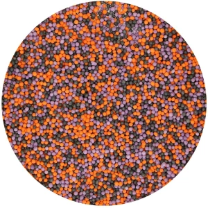Perline Nero Arancio Viola Ø 1.5 mm 80 Grammi FunCakes