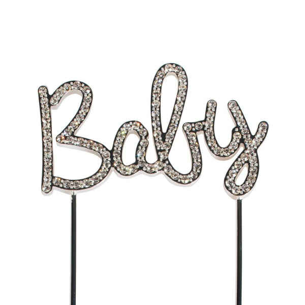 Cake Topper Diamante Baby Cake Star