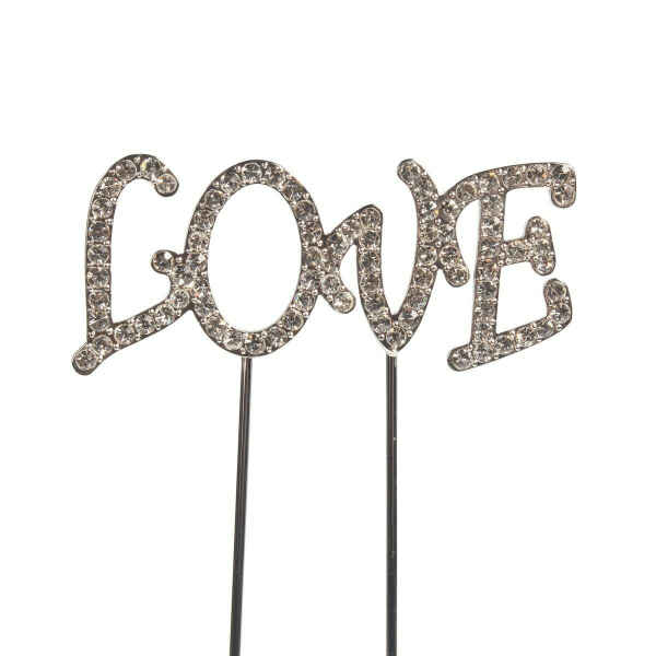 Cake Topper Diamante Love Cake Star