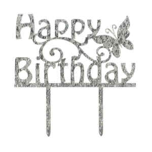 Cake Topper Happy Birthday Cake Star