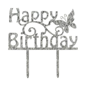 Cake Topper Happy Birthday Cake Star