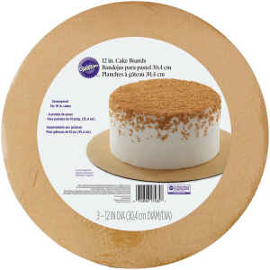 Sottotorta - Vassoio Oro Glitterato H 0,3 cm 3 Pz Wilton