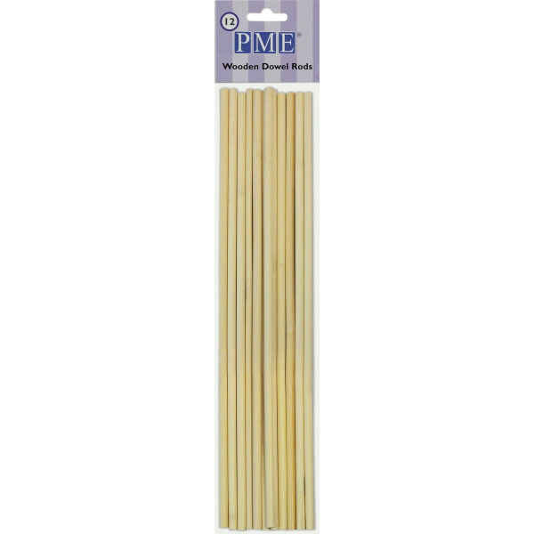 Sostegni Torte a Strati Pioli Legno 12 Pezzi PME