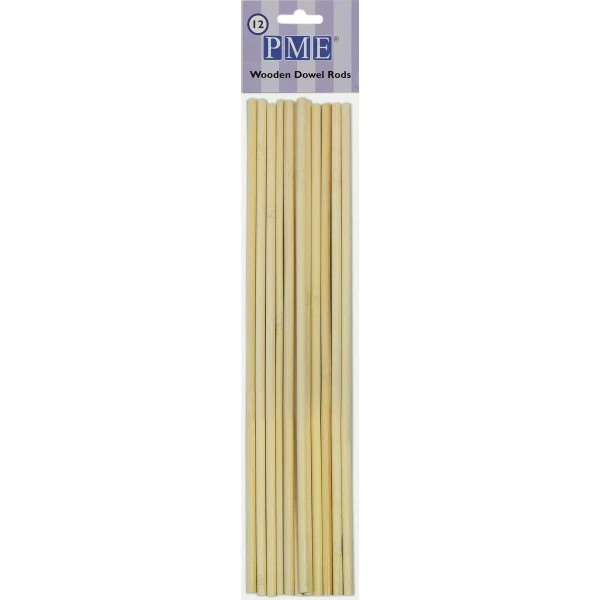 Sostegni Torte a Strati Pioli Legno 12 Pezzi PME