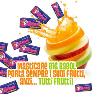 Big Babol Classic Tutti Frutti Senza Glutine min. 500 g