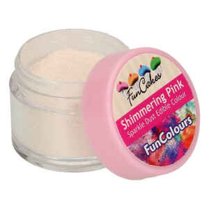 Polvere Colorata Edibile Rosa Scintillante 4,5 g FunCakes
