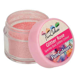 Polvere Colorata Edibile Rosa Glitter 3,5 g FunCakes