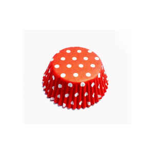 Pirottini - Cupcake in Carta Forno Rossi a Pois Ø 5 cm 60 Pezzi PME