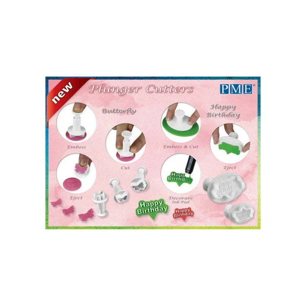 Tagliapasta a Espulsione Mini Farfalle 3 Pezzi PME