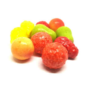 Gomme da masticare frizzanti al gusto tuttifrutti min. 500 g