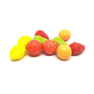 Gomme da masticare frizzanti al gusto tuttifrutti min. 500 g