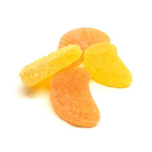 Caramelle gommose Spicchi arancia e limone aciduli Senza Glutine min. 500 g