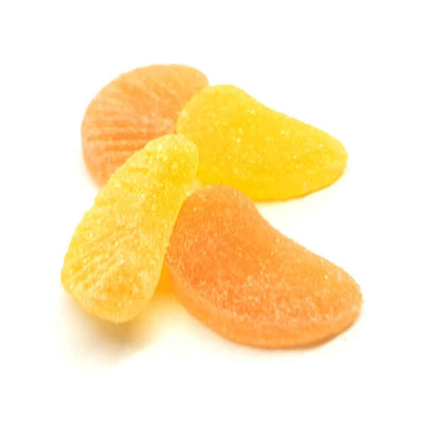 Caramelle gommose Spicchi arancia e limone aciduli Senza Glutine min. 500 g