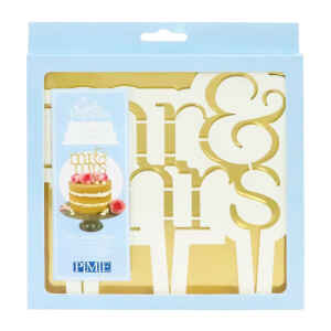 Cake Topper e Tagliapasta Mr & Mrs Moderno PME