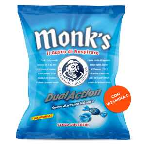 Caramella dura Dual Action senza zucchero 1 Kg Monk's