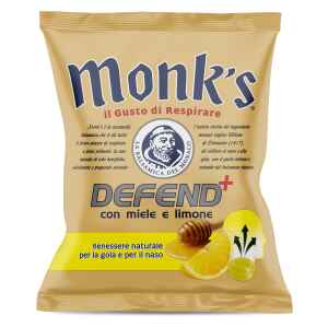 Caramella dura Monk's DEFEND Miele e Limone