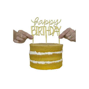 Cake Topper e Tagliapasta Happy Birthday Moderno PME