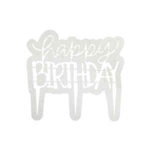 Cake Topper e Tagliapasta Happy Birthday Moderno PME