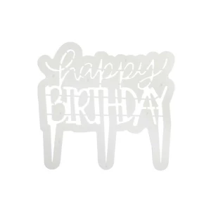 Cake Topper e Tagliapasta Happy Birthday Moderno PME